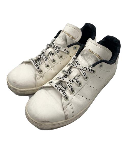 adidas（アディダス）adidas (アディダス) marimekko (マリメッコ) ローカットスニーカー ブラック×ホワイト サイズ:US5の古着・服飾アイテム