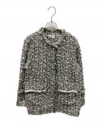 IENAイエナ）の古着「GIOLICA ツィードジャケット」｜ブラック