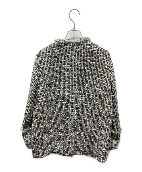 IENA（イエナ）IENA (イエナ) GIOLICA ツィードジャケット ブラック サイズ:記載無しの為実寸参照の古着・服飾アイテム