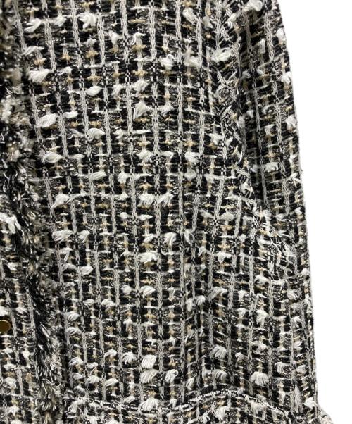 IENA（イエナ）IENA (イエナ) GIOLICA ツィードジャケット ブラック サイズ:記載無しの為実寸参照の古着・服飾アイテム