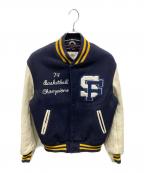 Golden Bearゴールデンベア）の古着「スタジャン」｜ネイビー