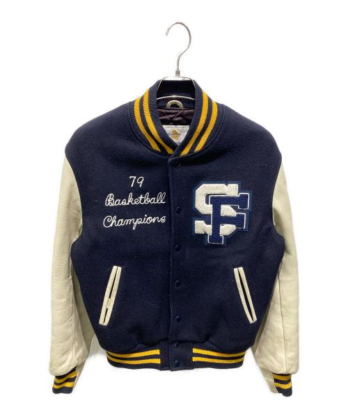 Golden Bear（ゴールデンベア）Golden Bear (ゴールデンベア) スタジャン ネイビー サイズ:Mの古着・服飾アイテム