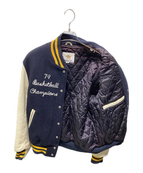 Golden Bear（ゴールデンベア）Golden Bear (ゴールデンベア) スタジャン ネイビー サイズ:Mの古着・服飾アイテム