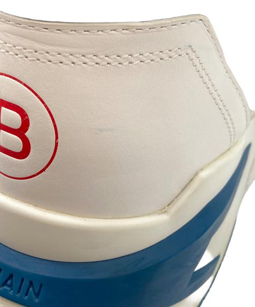 BALMAIN（バルマン）BALMAIN (バルマン) ハイカットスニーカー ブルー×ホワイト サイズ:43の古着・服飾アイテム