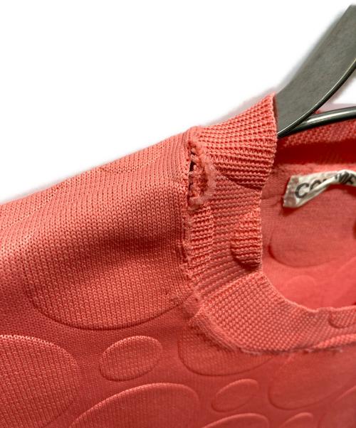 COMME des GARCONS（コムデギャルソン）COMME des GARCONS (コムデギャルソン) ポルカドットカットソー ピンク サイズ:記載無しの為実寸参照の古着・服飾アイテム