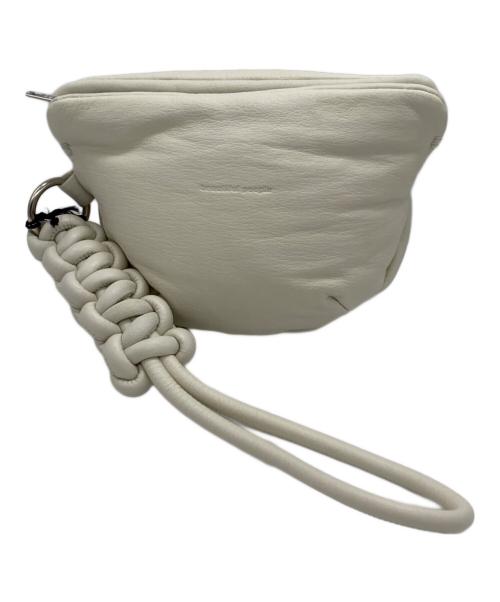 beautiful people（ビューティフルピープル）beautiful people (ビューティフルピープル) レザーポーチ アイボリーの古着・服飾アイテム