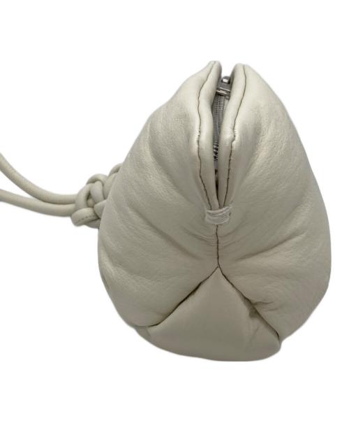 beautiful people（ビューティフルピープル）beautiful people (ビューティフルピープル) レザーポーチ アイボリーの古着・服飾アイテム