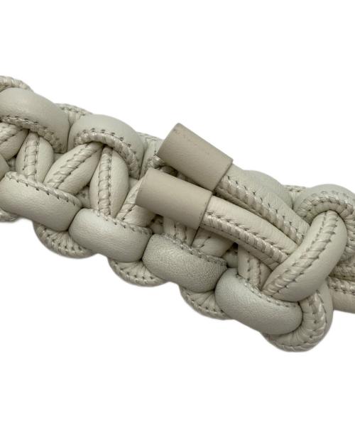 beautiful people（ビューティフルピープル）beautiful people (ビューティフルピープル) レザーポーチ アイボリーの古着・服飾アイテム