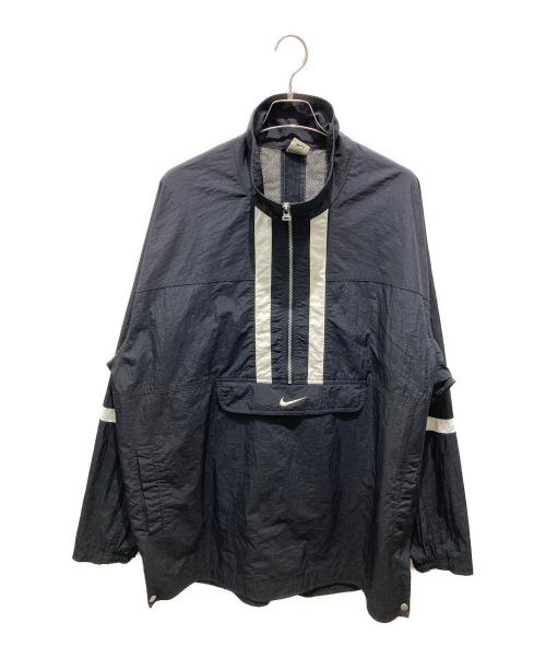 NIKE（ナイキ）NIKE (ナイキ) ナイロンハーフジップ ブラック サイズ:XXLの古着・服飾アイテム