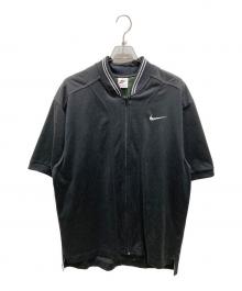 NIKE（ナイキ）の古着「半袖ジップシャツ」｜ブラック