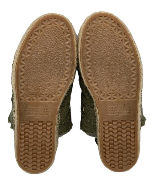 Maison Margiela（メゾンマルジェラ）Maison Margiela (メゾンマルジェラ) エスパドリーユスニーカー グリーン サイズ:37の古着・服飾アイテム