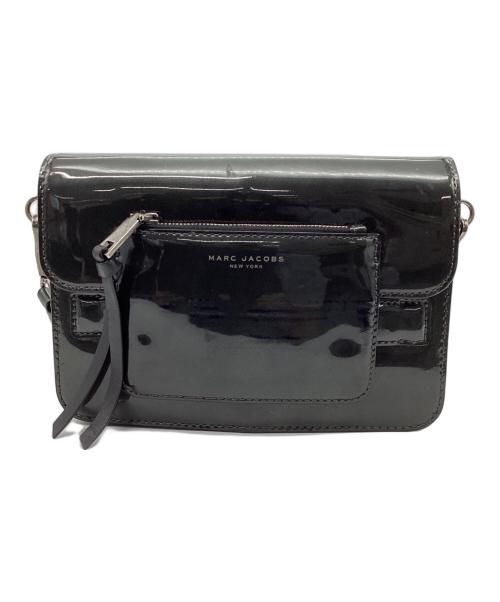 MARC JACOBS（マークジェイコブス）MARC JACOBS (マークジェイコブス) パテント レザー 2way クロスボディ ショルダーバッグ ブラックの古着・服飾アイテム