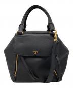 TORY BURCHトリーバーチ）の古着「ハーフムーン2WAYショルダーバッグ」｜ブラック