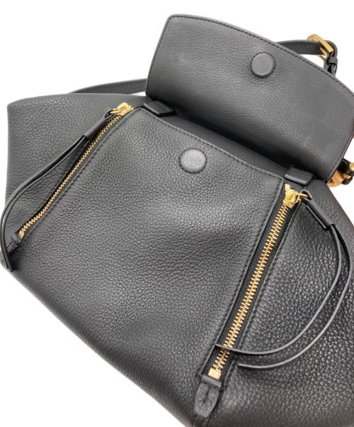 TORY BURCH（トリーバーチ）TORY BURCH (トリーバーチ) ハーフムーン2WAYショルダーバッグ ブラックの古着・服飾アイテム