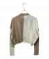 MM6 Maison Margiela (エムエムシックスメゾンマルジェラ) Vネックニット ベージュ×ホワイト サイズ:M：10000円