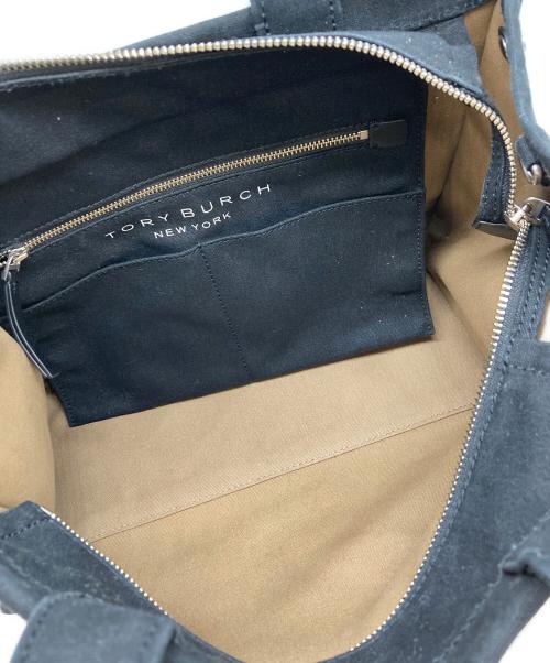 TORY BURCH（トリーバーチ）TORY BURCH (トリーバーチ) ELLA CANVAS MINI TOTE ブラックの古着・服飾アイテム
