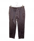 AURALEEオーラリー）の古着「FINX SILK CHAMBRAY SLACKS」｜ブラウン