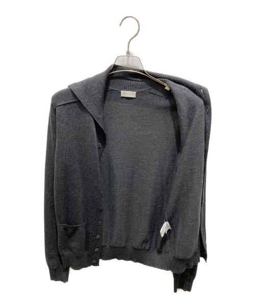 BALENCIAGA（バレンシアガ）BALENCIAGA (バレンシアガ) シルクブレンドカーディガン グレー サイズ:XSの古着・服飾アイテム