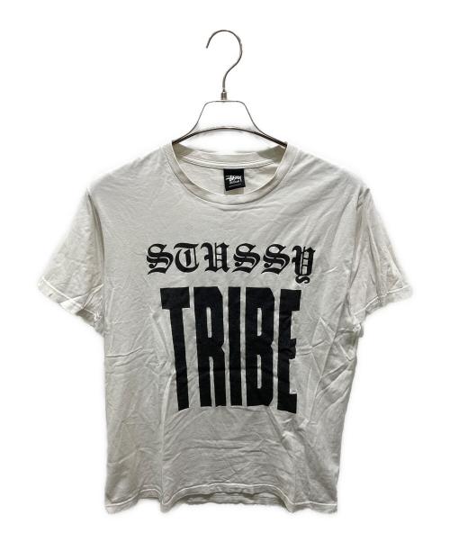 stussy（ステューシー）stussy (ステューシー) プリントTシャツ ホワイト サイズ:Mの古着・服飾アイテム