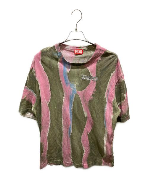 DIESEL（ディーゼル）DIESEL (ディーゼル) T-WASh-L2 ピンク×カーキ サイズ:Sの古着・服飾アイテム