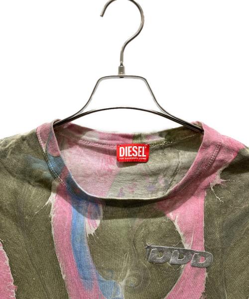 DIESEL（ディーゼル）DIESEL (ディーゼル) T-WASh-L2 ピンク×カーキ サイズ:Sの古着・服飾アイテム
