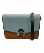 Kate Spadeケイトスペード）の古着「ショルダーバッグ」｜ブラウン×ブルー