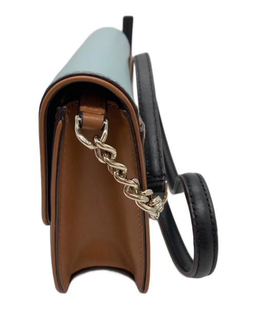 Kate Spade（ケイトスペード）Kate Spade (ケイトスペード) ショルダーバッグ ブラウン×ブルーの古着・服飾アイテム