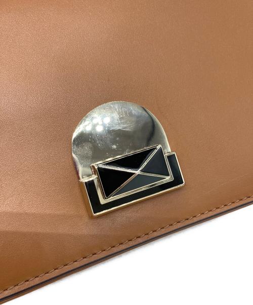 Kate Spade（ケイトスペード）Kate Spade (ケイトスペード) ショルダーバッグ ブラウン×ブルーの古着・服飾アイテム