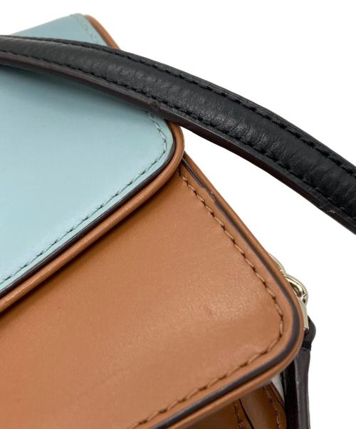 Kate Spade（ケイトスペード）Kate Spade (ケイトスペード) ショルダーバッグ ブラウン×ブルーの古着・服飾アイテム