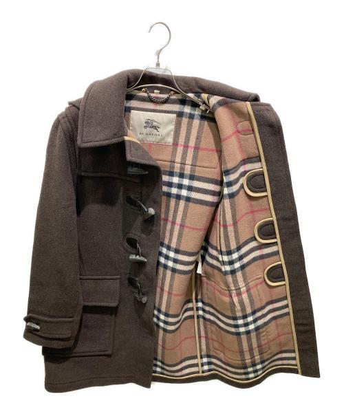 BURBERRY LONDON（バーバリーロンドン）BURBERRY LONDON (バーバリーロンドン) フーデッドダッフルコート ブラウン サイズ:52の古着・服飾アイテム