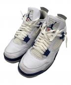 NIKEナイキ）の古着「AIR JORDAN4　ミッドカットスニーカー」｜Midnight Navy
