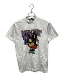 DSQUARED2（ディースクエアード）の古着「プリントTシャツ」｜ホワイト