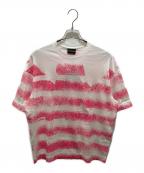 EMPORIO ARMANIエンポリオアルマーニ）の古着「カットソー」｜レッド×ホワイト