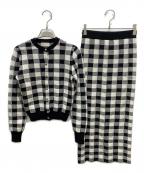 eimy istoireエイミーイストワール）の古着「ニットセット」｜ブラック×ホワイト