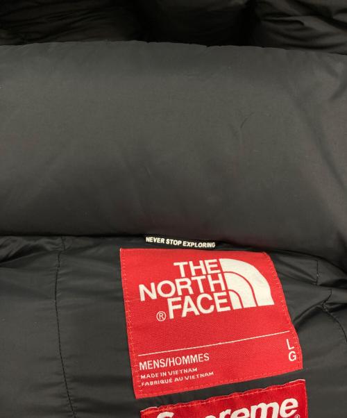 THE NORTH FACE（ザ ノース フェイス）THE NORTH FACE (ザ ノース フェイス) SUPREME (シュプリーム) S Logo Himalayan Parka ブラック×ホワイト サイズ:Lの古着・服飾アイテム