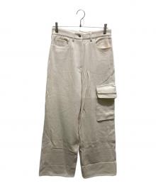 ELIN（エリン）の古着「ワイドカーゴパンツ」｜アイボリー