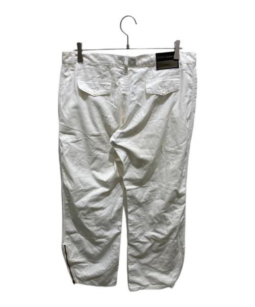 DOLCE & GABBANA Basic（ドルチェガッバーナベーシック）DOLCE & GABBANA Basic (ドルチェガッバーナベーシック) スタッズパンツ ホワイト サイズ:46の古着・服飾アイテム