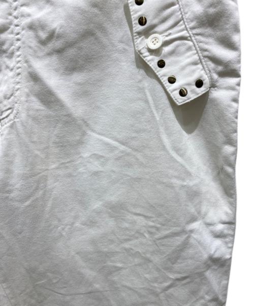 DOLCE & GABBANA Basic（ドルチェガッバーナベーシック）DOLCE & GABBANA Basic (ドルチェガッバーナベーシック) スタッズパンツ ホワイト サイズ:46の古着・服飾アイテム