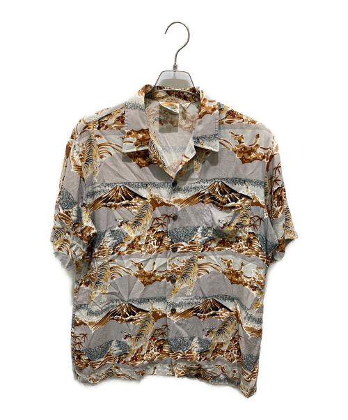 KENNINGTON（ケニントン）KENNINGTON (ケニントン) アロハシャツ グレー サイズ:Lの古着・服飾アイテム