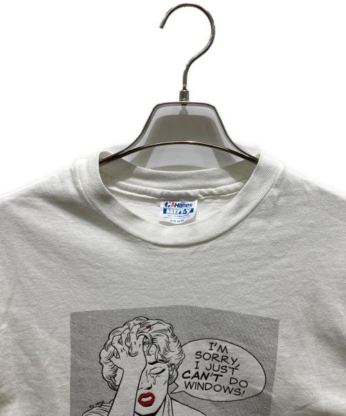 Hanes（ヘインズ）Hanes (ヘインズ) プリントTシャツ ホワイト サイズ:Lの古着・服飾アイテム