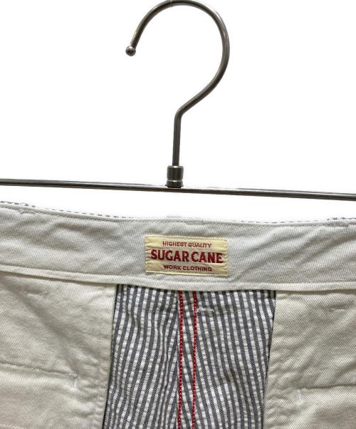 SUGAR CANE（シュガーケーン）SUGAR CANE (シュガーケーン) ハーフパンツ ホワイト×グレー サイズ:32の古着・服飾アイテム