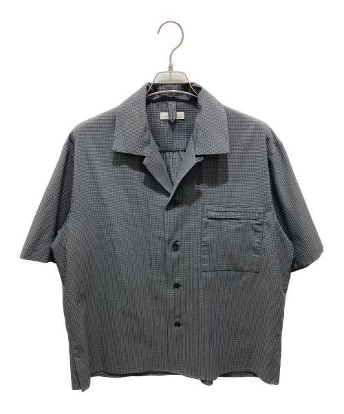 JOURNAL STANDARD relume（ジャーナルスタンダード レリューム）JOURNAL STANDARD relume (ジャーナルスタンダード レリューム) ドットエア シャンブレーサッカー オープンカラーシャツ グレー サイズ:Lの古着・服飾アイテム