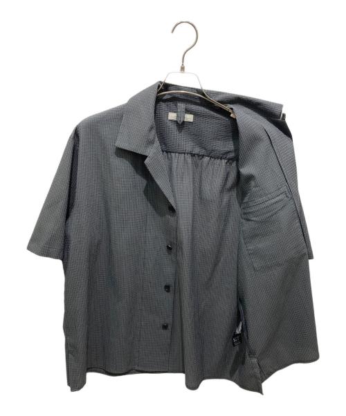 JOURNAL STANDARD relume（ジャーナルスタンダード レリューム）JOURNAL STANDARD relume (ジャーナルスタンダード レリューム) ドットエア シャンブレーサッカー オープンカラーシャツ グレー サイズ:Lの古着・服飾アイテム