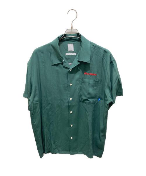 Liberaiders（リベレイダース）Liberaiders (リベレイダース) destination unknown (-) CNG RICKSHAW RAYON S/S SHIRT グリーン サイズ:Lの古着・服飾アイテム