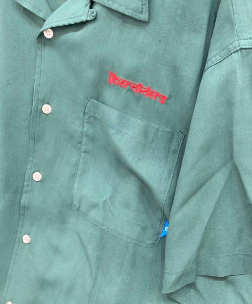 Liberaiders（リベレイダース）Liberaiders (リベレイダース) destination unknown (-) CNG RICKSHAW RAYON S/S SHIRT グリーン サイズ:Lの古着・服飾アイテム
