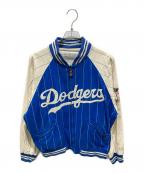 GENUINE MERCHANDISE×MIRAGEジェニュイン マーチャンダイズ×ミラージュ）の古着「リバーシブルブルゾン」｜ホワイト×ブルー