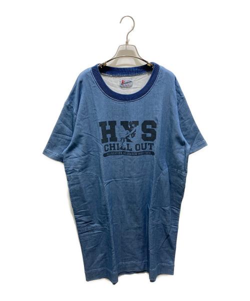Hysteric Glamour（ヒステリックグラマー）Hysteric Glamour (ヒステリックグラマー) 半袖ワンピース ブルー サイズ:FREEの古着・服飾アイテム