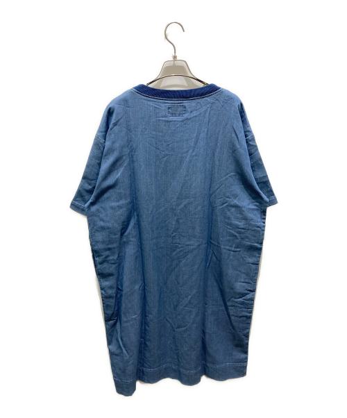 Hysteric Glamour（ヒステリックグラマー）Hysteric Glamour (ヒステリックグラマー) 半袖ワンピース ブルー サイズ:FREEの古着・服飾アイテム