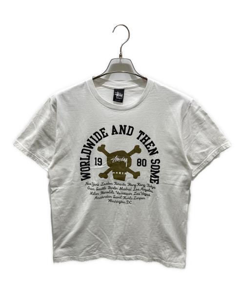 stussy（ステューシー）stussy (ステューシー) プリントTシャツ ホワイト サイズ:Mの古着・服飾アイテム