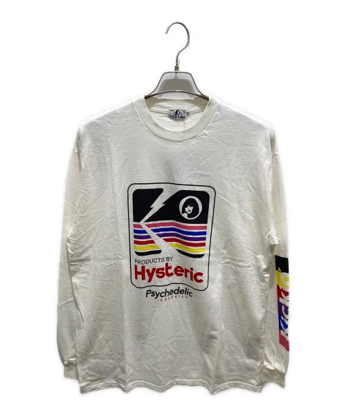 Hysteric Glamour（ヒステリックグラマー）Hysteric Glamour (ヒステリックグラマー) ロングスリーブカットソー ホワイト サイズ:Lの古着・服飾アイテム
